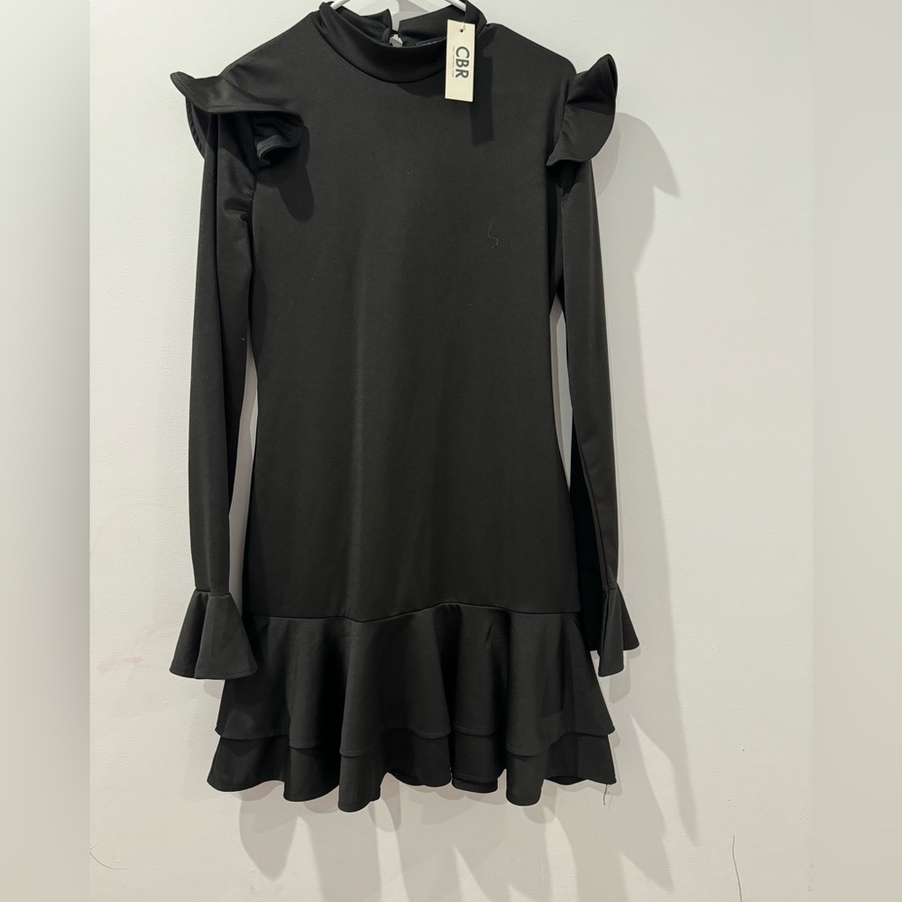 Black mini dress